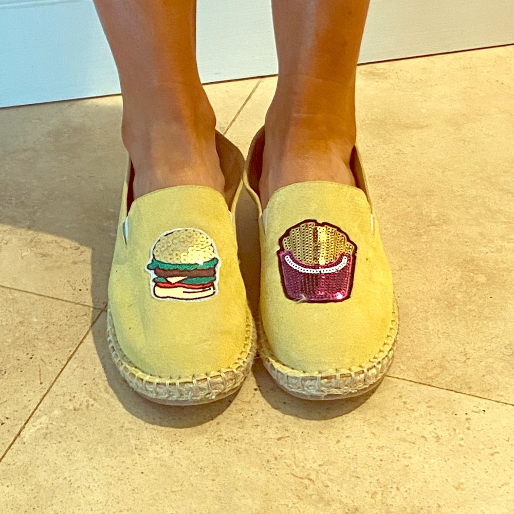 Suede Espadrille . NWT